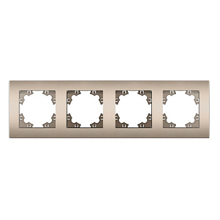 картинка Рамка четырехместная шампань А0046-Br Афина Universal от интернет-магазина К1-СТРОЙ
