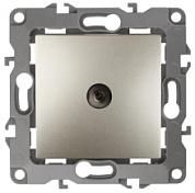 картинка Розетка TV одиночная, 12-3101-04 шампань ЭРА от интернет-магазина К1-СТРОЙ