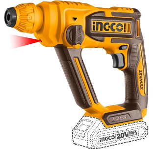 картинка Аккумуляторный перфоратор 20 В 1,5 Дж CRHLI201681 INGCO от интернет-магазина К1-СТРОЙ