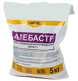 картинка Алебастр 5кг Артель от интернет-магазина К1-СТРОЙ