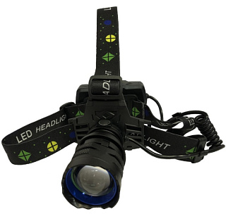 картинка Фонарь налобный аккумуляторный яркий 2202-P10 Laser LED YYC от интернет-магазина К1-СТРОЙ