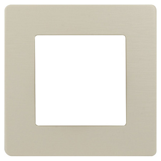 картинка Рамка для розеток и выключателей Серия 12, 12-5101-02 на 1 пост Сатин, слоновая кость ЭРА от интернет-магазина К1-СТРОЙ