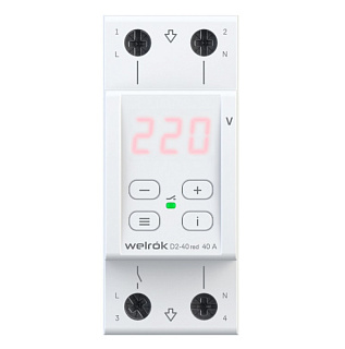 картинка Реле напряжения D2-40 Red WELROK от интернет-магазина К1-СТРОЙ