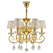 картинка 693062 (MD800015-6) Люстра подв RICERCO  6х40W E14 ЗОЛОТО (в комплекте) от интернет-магазина К1-СТРОЙ