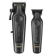 картинка Набор для стрижки волос аккумуляторный чёрный V-197&V-995 VGR от интернет-магазина К1-СТРОЙ