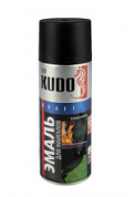 картинка Краска аэрозольная Эмаль термостойкая для мангалов черный 520мл KU-5122 Kudo от интернет-магазина К1-СТРОЙ