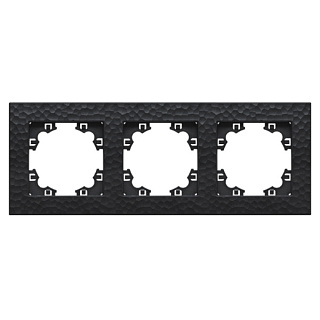 картинка Рамка фактурная 3-ая серия "Афина" графит (еврослот) А10045-Gr UNIVersal от интернет-магазина К1-СТРОЙ