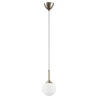 картинка Подвес Lightstar GLOBO 1х40W E14, шампань/белый от интернет-магазина К1-СТРОЙ