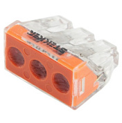 картинка Клемма монтажная 3-проводная для 1-жильного проводника (с пастой), LD773-173-1 39871 STEKKER от интернет-магазина К1-СТРОЙ