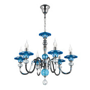 картинка 699064 (MD00081-6) Люстра AZZURRO 6х60W E14 ХРОМ (в комплекте) от интернет-магазина К1-СТРОЙ