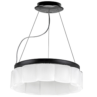 картинка Люстра подвесная Lightstar NIBBLER LED 12х6W G9, чёрный/белый от интернет-магазина К1-СТРОЙ