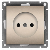 картинка Розетка 1-ая без рамки серия "Афина" Шампань б/з 16A-250В IP20, А0022-Br UNIVersal  от интернет-магазина К1-СТРОЙ