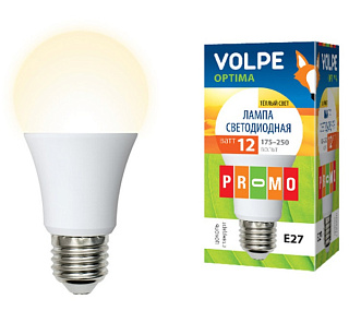 картинка Лампа светодиодная LED-A60-12W/WW/E27/FR/O Volpe от интернет-магазина К1-СТРОЙ