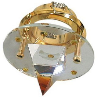 картинка Светильник потолочный DL4162 MR16 G5.3 с прозрачным стеклом хром FERON от интернет-магазина К1-СТРОЙ