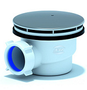 картинка Сифон для душевого поддона E320C h=65мм 1 1/2"x90/40 хром АНИ Пласт от интернет-магазина К1-СТРОЙ