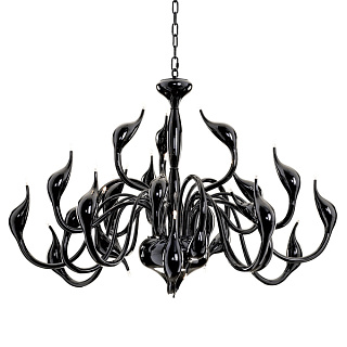 картинка 751247 (MD8098-24A BK) Люстра подв. Cigno collo 24х20W G4 ЧЕРНЫЙ (в комплекте) от интернет-магазина К1-СТРОЙ