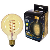 картинка Лампа светодиодная Uniel Vintage LED-G95 E27 4W золотистая колба тёплый свет от интернет-магазина К1-СТРОЙ