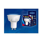 Лампа светодиодная Uniel LED GU10 6w 3000k ЯРКАЯ