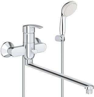 картинка Универсальный смеситель с душевым гарнитуром GROHE Multiform New Tempesta II, хром от интернет-магазина К1-СТРОЙ