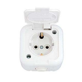 картинка Розетка с крышкой с заземлением БелТиз от интернет-магазина К1-СТРОЙ