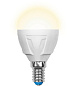 Лампа светодиодная LED-G45 7W/WW/E14/FR PLP01WH Uniel