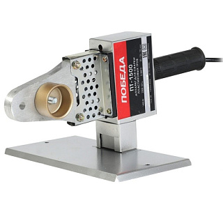 картинка Аппарат для сварки пластиковых труб ПОБЕДА, ПТ-1500, 1500 Вт., 3 насадки, металлический кейс от интернет-магазина К1-СТРОЙ