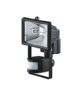 картинка Прожектор галогенный с датчиком движения 500Вт J117 R7s Черный от интернет-магазина К1-СТРОЙ