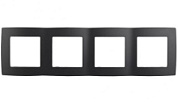 картинка Рамка на 4 поста, 12-5004-05 антрацит ЭРА от интернет-магазина К1-СТРОЙ