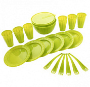 картинка Набор для пикника на 6 персон, 20 предметов, контейнер 9 л в комплекте 69451 Camping Palisad от интернет-магазина К1-СТРОЙ