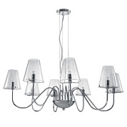 картинка Люстра подвесная Lightstar DIAFANO 8х40W G9, хром/прозрачный от интернет-магазина К1-СТРОЙ