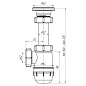 Сифон АНИ Юнг 1" 1/4"х32 BM1000 АНИПЛАСТ