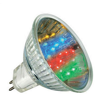 картинка Лампа светодиодная 220v MR16 GU5.3 1W мультиколор Feron от интернет-магазина К1-СТРОЙ