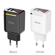 картинка Адаптер с дисплеем 12Вт C39A с 2 USB HOCO от интернет-магазина К1-СТРОЙ