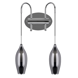 картинка Бра PENTOLA 2х25W G9, хром/дымчатый (Lightstar) от интернет-магазина К1-СТРОЙ