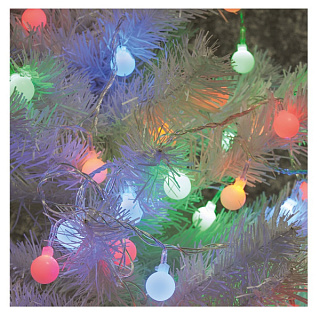 картинка Светодиодная гирлянда CL55 фигурная 5м +1.5м 230V мультиколор, c питанием от сети, прозрачный шнур 26761 Feron от интернет-магазина К1-СТРОЙ