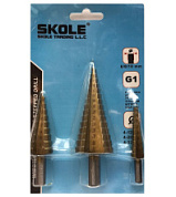 картинка Набор ступенчатых сверл 3пр (4-20/32/39) Skole от интернет-магазина К1-СТРОЙ