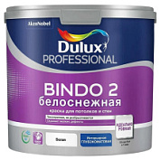 картинка Краска для потолков и стен белоснежная глубокоматовая 2,5 л DULUX BINDO 2 INNETAK от интернет-магазина К1-СТРОЙ