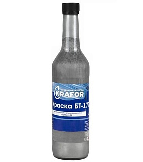картинка Краска серебрянка БТ-177 0,5л Krafor от интернет-магазина К1-СТРОЙ