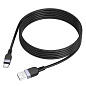 Кабель USB 2м Type-C силикон чёрный X109 HOCO