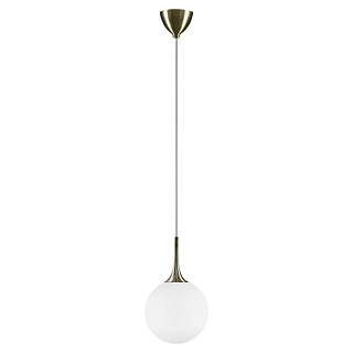 картинка 813021 (MD5086-1EB)  Подвес GLOBO 1х40W  E14 electroplating bronze/white (в комплекте) от интернет-магазина К1-СТРОЙ