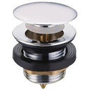 картинка Донный клапан для ванны с переливом автомат 1 1/2" BAR0404B TIM от интернет-магазина К1-СТРОЙ