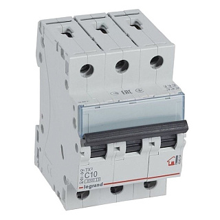 картинка Автоматический выключатель TX3 3П C 10А Legrand от интернет-магазина К1-СТРОЙ