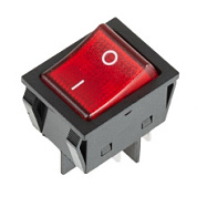 картинка Выключатель клавишный 250V 30А (4с) ON-OFF красный с подсветкой 36-2346 REXANT от интернет-магазина К1-СТРОЙ