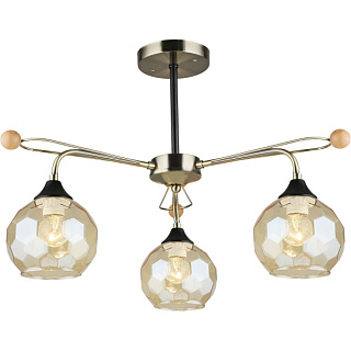 картинка Светильник потолочный 02018-0.3-03 AB+BK Reluce от интернет-магазина К1-СТРОЙ