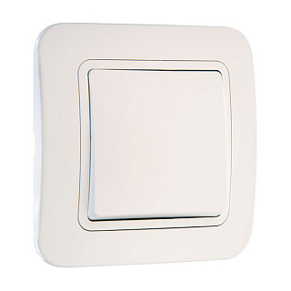 картинка Выключатель 1-клавишный проходной белый Makel Lillium  от интернет-магазина К1-СТРОЙ