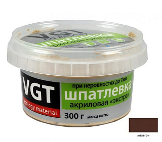 картинка Шпаклевка по дереву махагон экстра 0,3кг VGT от интернет-магазина К1-СТРОЙ