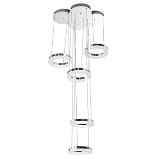 картинка 763460 (MD1202214-5A) Подвес UNITARIO 46W LED 5060LM ХРОМ 4000K (в комплекте) от интернет-магазина К1-СТРОЙ