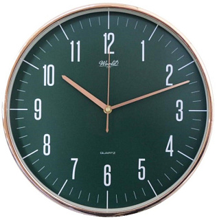 картинка Часы настенные K-3181 Green WORLD от интернет-магазина К1-СТРОЙ