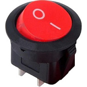 картинка Выключатель клавишный круглый 250V 3А (2с) ON-OFF красный Micro REXANT от интернет-магазина К1-СТРОЙ