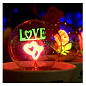 Светильник - ночник с надписью "LOVE"